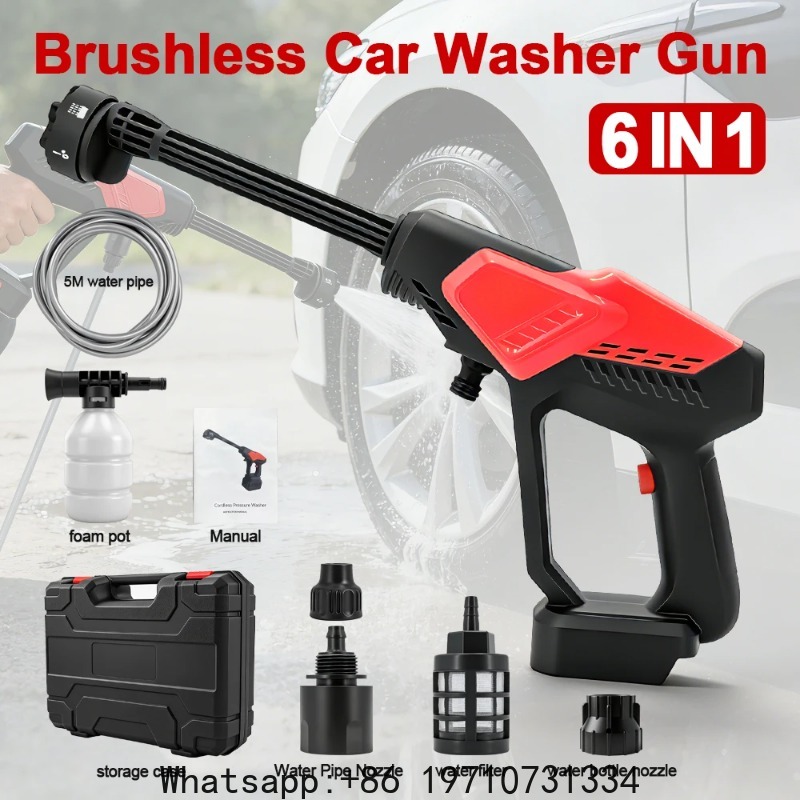 Jewelry Making Machines - 300Bar ブラシレス高圧洗車機強力なコードレス水鉄砲 6 で 1 庭のクリーニング洗浄ツールマキタ