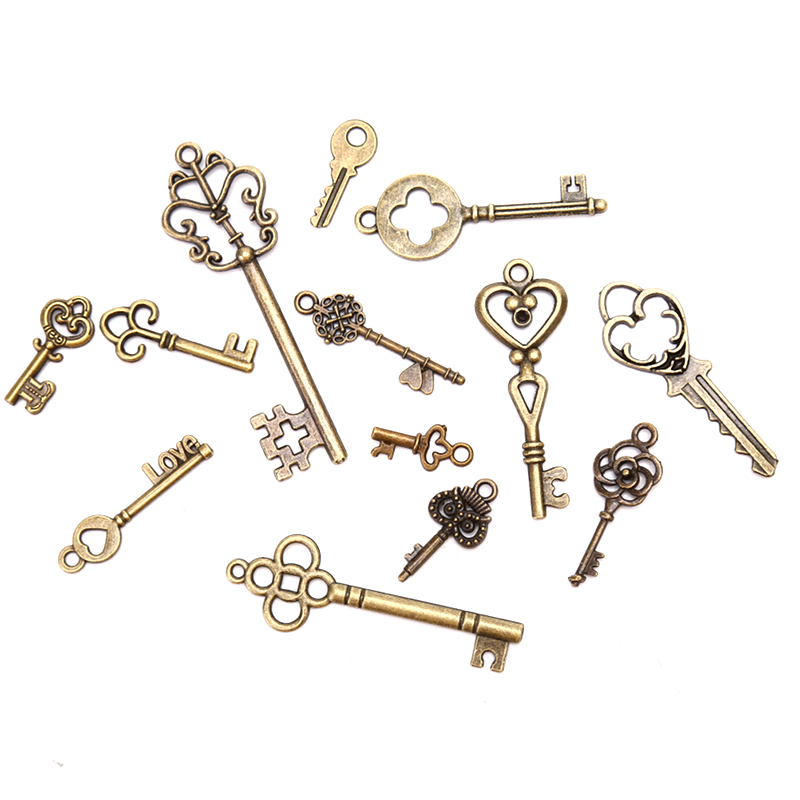 [LA] 13個入り ヴィンテージメタルミックススタイルキー - Jewelry Making In La のレビューと価格