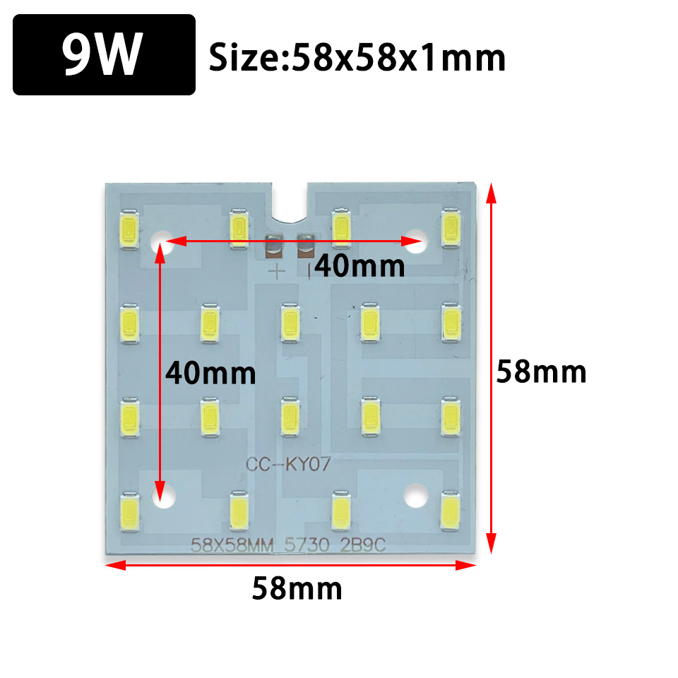 5個入りLEDシーリングライト改装用LEDチップ9W 12W - Jewelry Making Board のレビューと価格