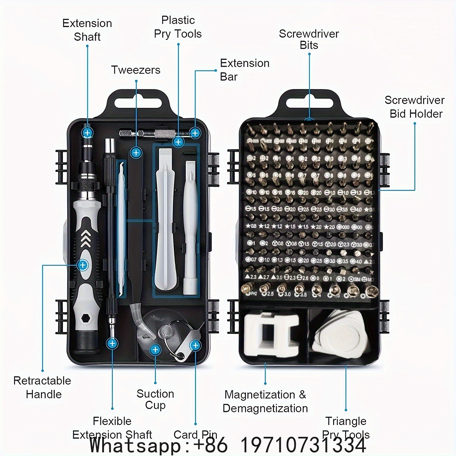 磁気精密ドライバーセット 115 in 1 電子機器修理ツー - Jewelry Making Machines のレビューと価格