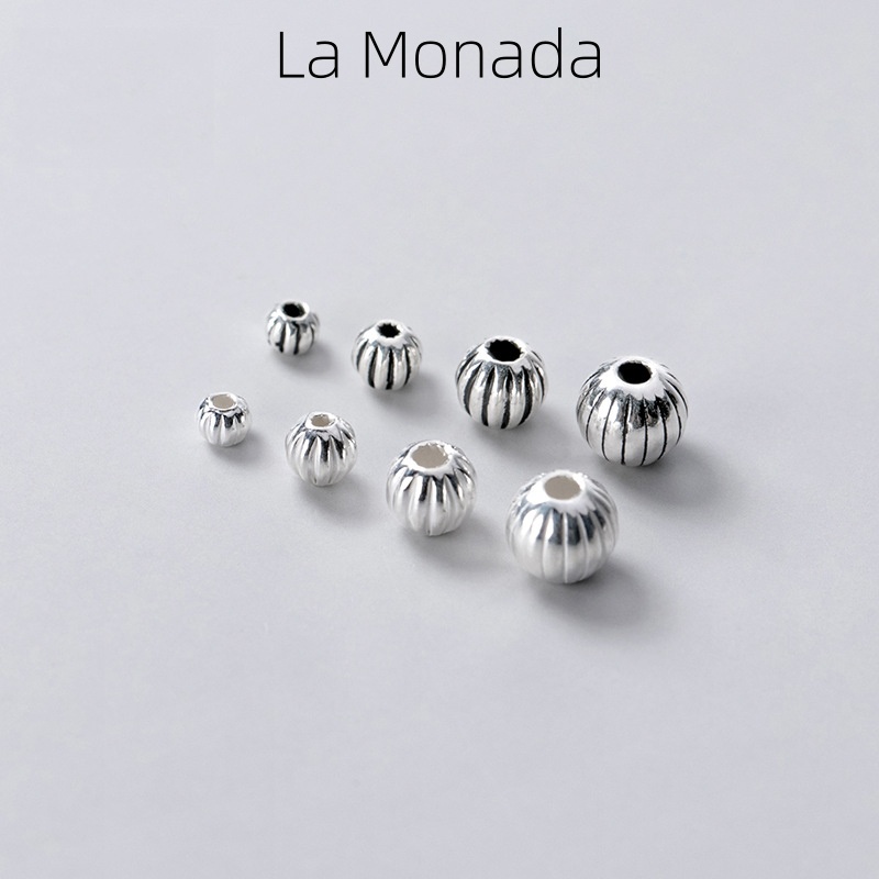 925スターリングシルバー パンプキンスペーサービーズ 酸化 - Jewelry Making In La のレビューと価格