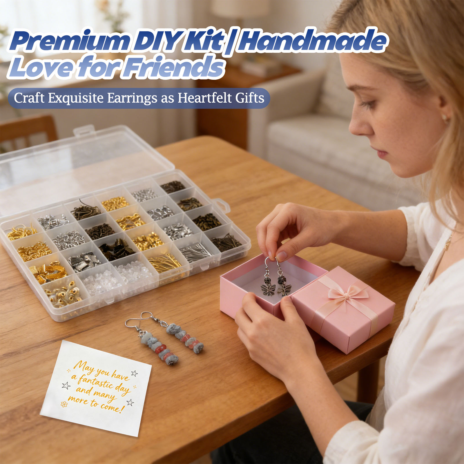 アレルギーを起こしにくい素材で作られた、ジュエリー用のイヤリ - Jewelry Making At Home のレビューと価格