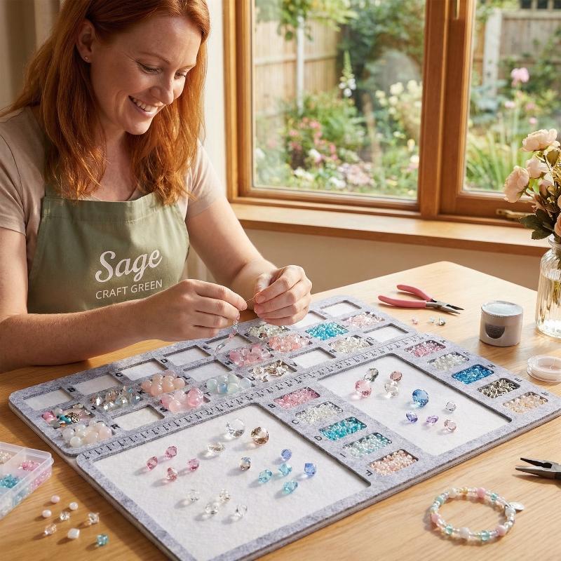 CMアルファベットスケール付きソフトパッドを使用したフェルト - Jewelry Making Board のレビューと価格