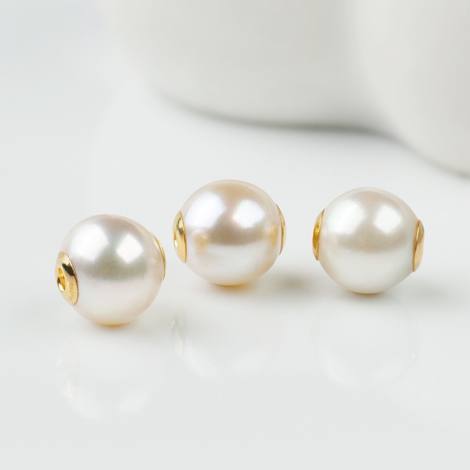 セット～3個入り、9～10mmの白い日本のアコヤ真珠、925 - Jewelry Making Drill のレビューと価格